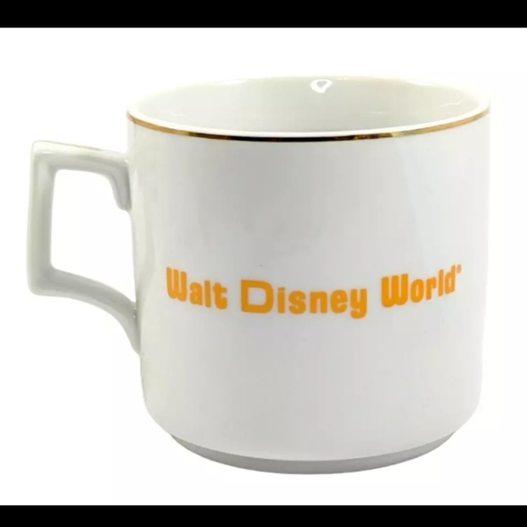 Vintage Walt Disney World Mickey Mouse Castle Coffee Mug Tea Cup Japan Gold Rim - Picture 3 of 5